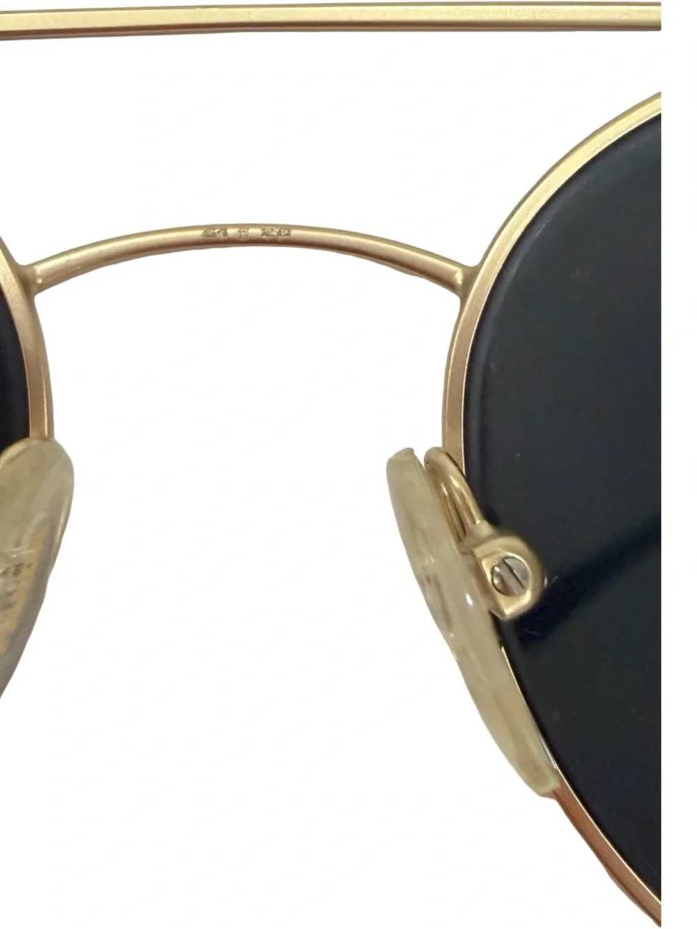 Prada Gold Tone Metal Eyewear Temple